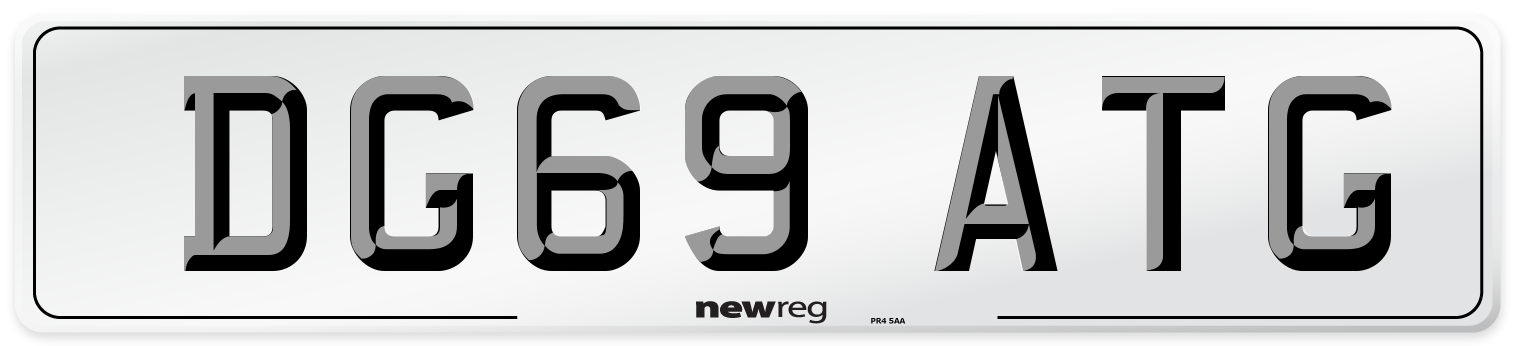 DG69 ATG Number Plate from New Reg